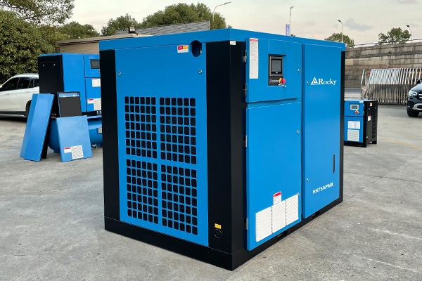 Silent 55 kW Two Stage Screw Type Air Compressor Machine Prices