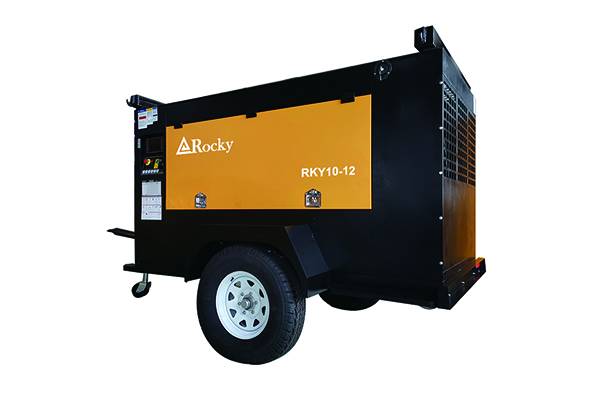 Diesel Air Compressor Portable Mining Screw Air Compressor RKY-12/7