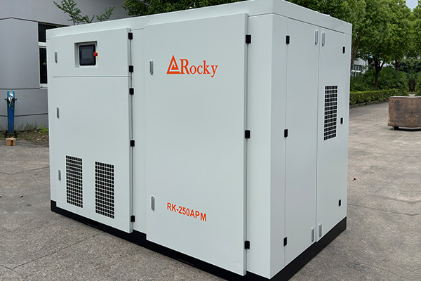 Rocky 185kw 250HP Oil Lubricated Air Cooling Screw Air Compressor for Sale
