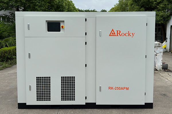 Rocky 185kw 250HP Oil Lubricated Air Cooling Screw Air Compressor for Sale