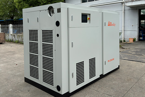 Rocky 185kw 250HP Oil Lubricated Air Cooling Screw Air Compressor for Sale