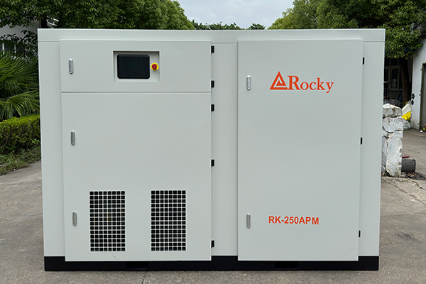 Rocky 185kw 250 HP Oil Injected Variable Speed Rotary Screw Air Compressor