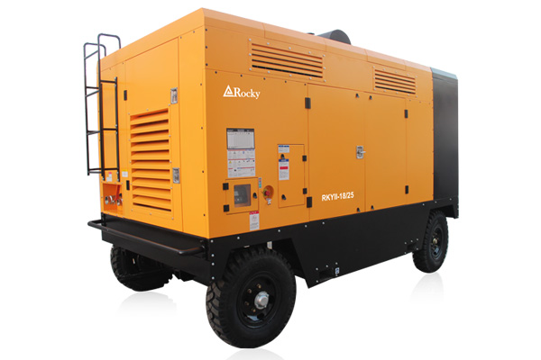 Heavy Duty Diesel Engine Mobile Rotary Screw Air Compressor