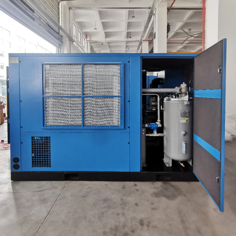 100HP 75kw 5.5 Bar Low Pressure Industrial Two Stage Screw Air Compressor