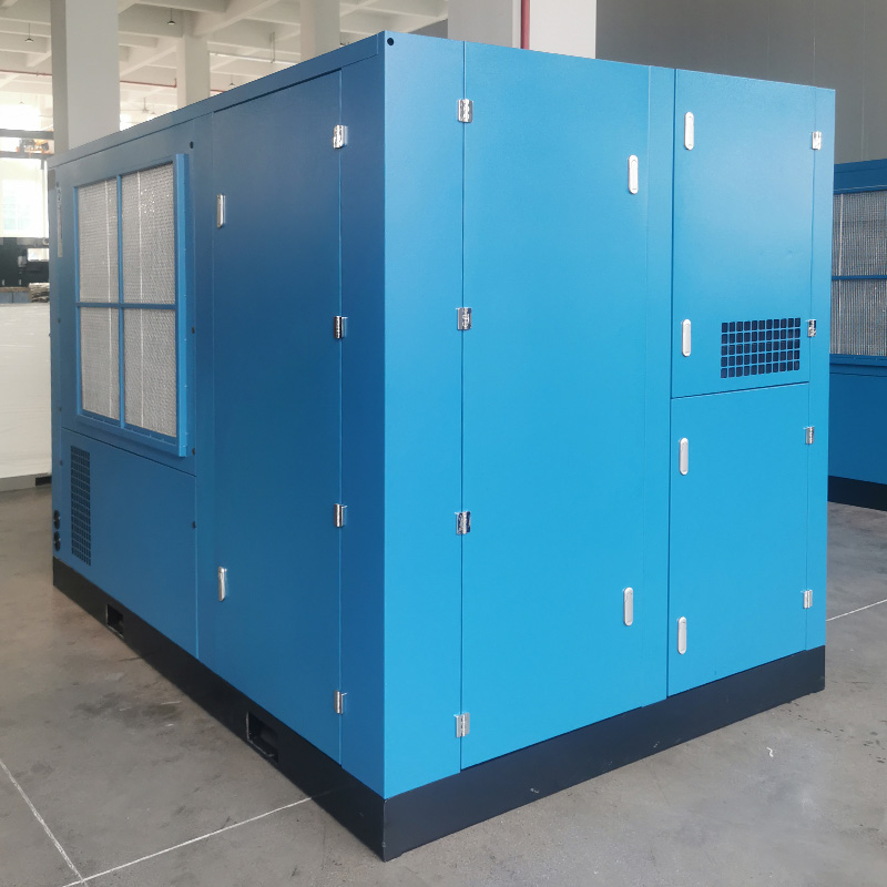 100HP 75kw 5.5 Bar Low Pressure Industrial Two Stage Screw Air Compressor