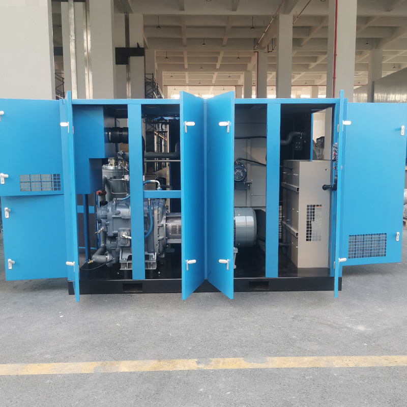 Low Pressure Air Compressor 5.5 Bar 55kw Two Stage Screw Air Compressor