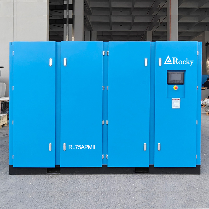 5.5 Bar 55kW low pressure two stage air compressor for textile industry