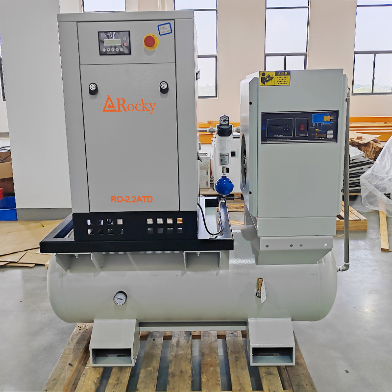 2.2kw electric oil-free scroll air compressor for laboratory with air dryer and gas tank