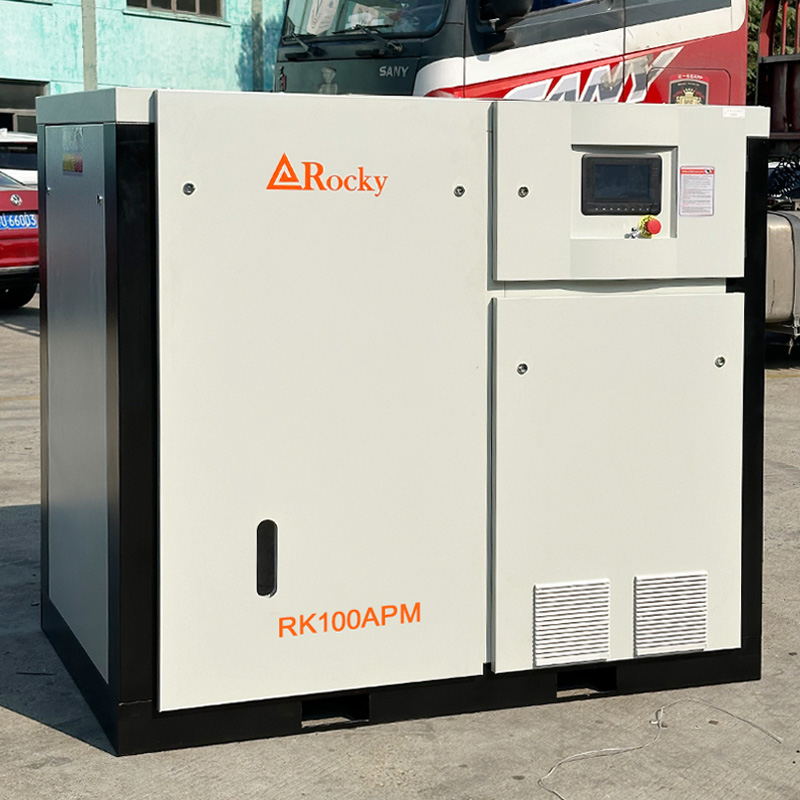 75kw 100HP Pm Variable Speed Industrial Screw Air Compressors