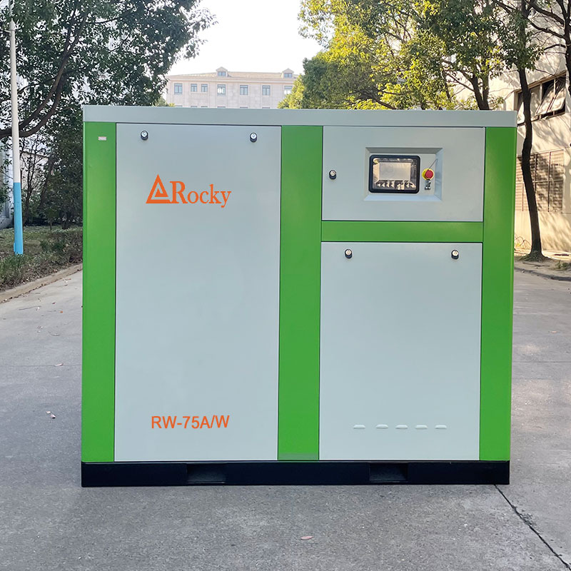 55KW Oil Free Screw Air Compressor Water Inject Lubricated Screw Compressor