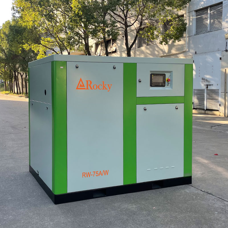 Silent Stainless Water tank Oilless Screw air Compressor 