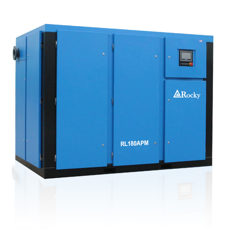 3~5bar low pressure permanent magnet variable speed screw air compressor
