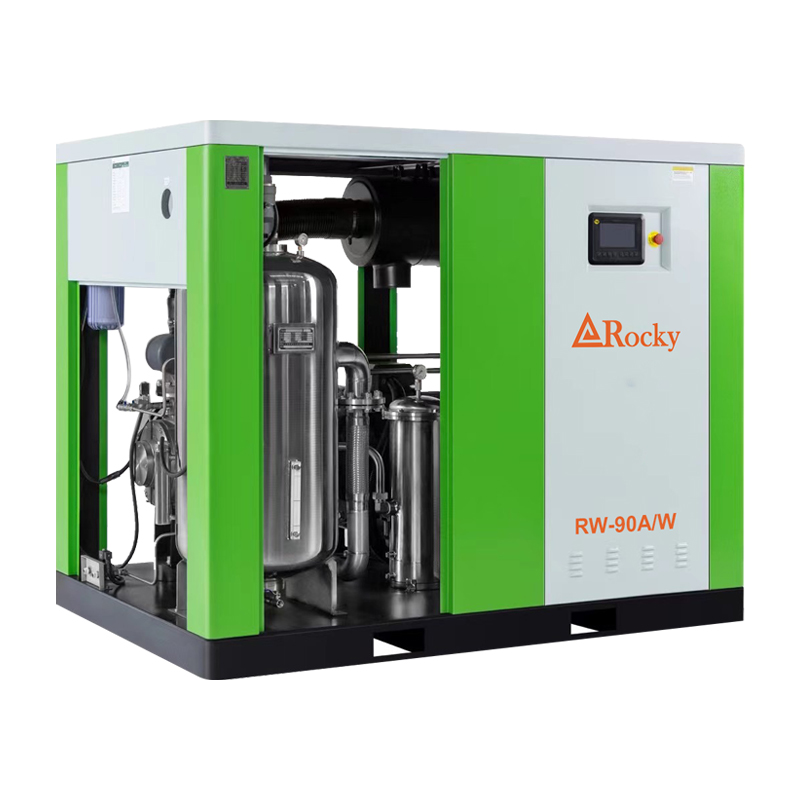 Oil-free Water Lubricated Single Stage Screw Air Compressor 