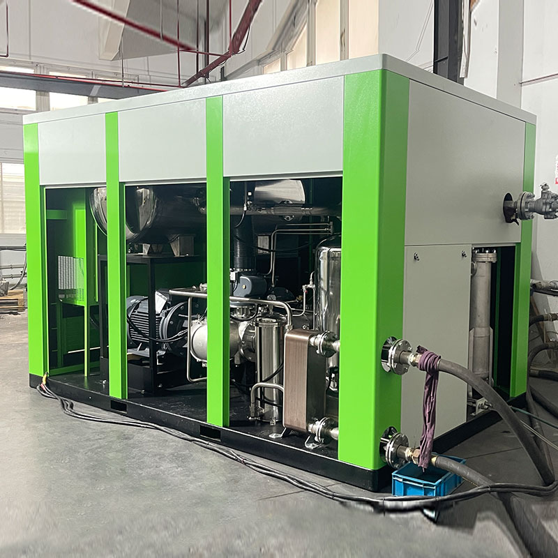 250kW 350hp Oil-free Water-lubricated Screw Air Compressor 