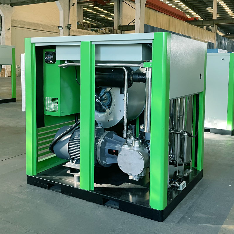 100% industrial oil-free screw air compressor with CE/ISO 9001 certification