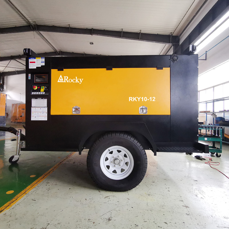 Diesel Air Compressor Portable Mining Screw Air Compressor 