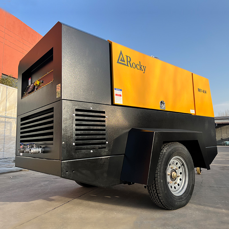 China two stage diesel driven screw air compressor supplier