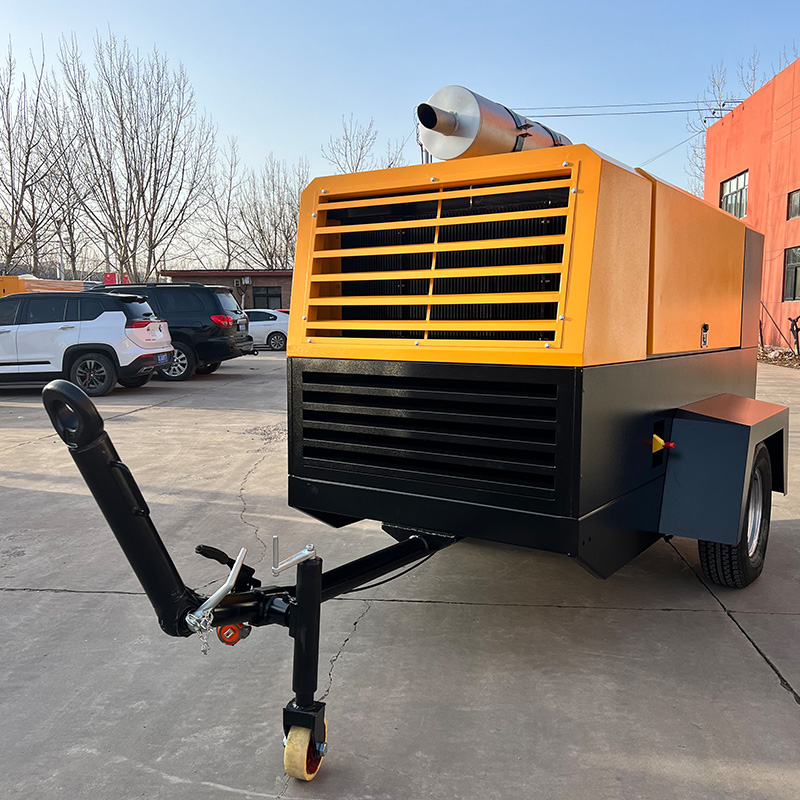 China two stage diesel driven screw air compressor supplier