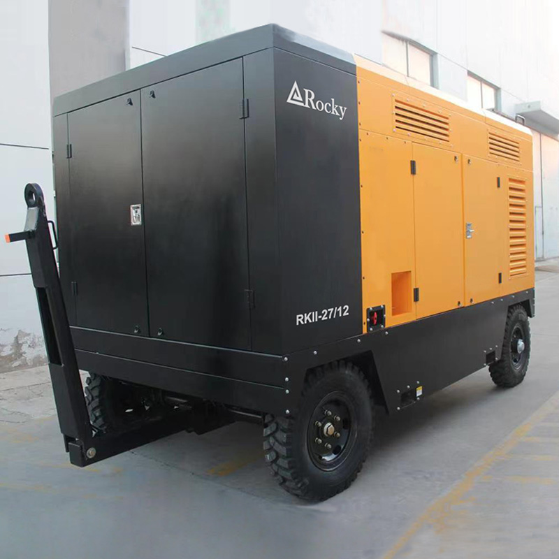 10 bar Industrial Portable Diesel Heavy-duty diesel air compressor  
