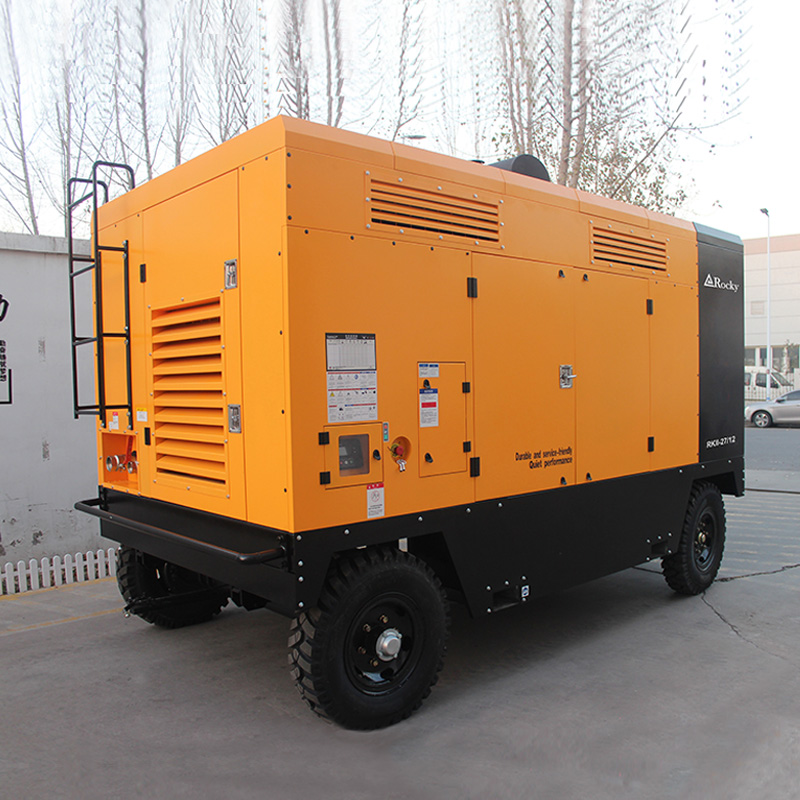 10 bar Industrial Portable Diesel Heavy-duty diesel air compressor  
