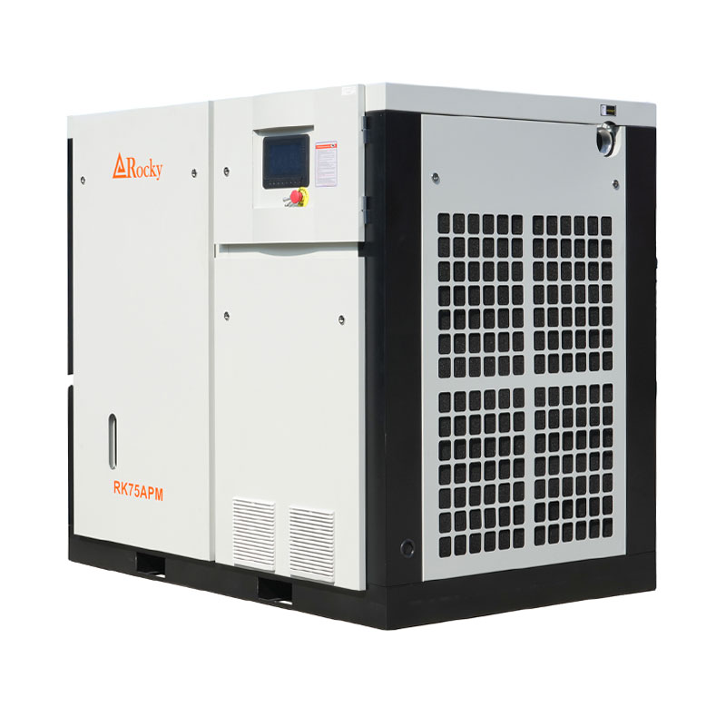 55 kW 8~13 bar Industrial Permanent Magnet Variable Speed Screw Air Compressor 75 hp