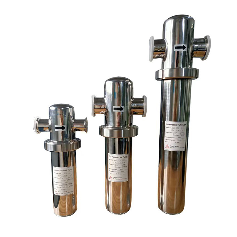 High pressure stainless steel precision filter BXG-010* compressed air filter