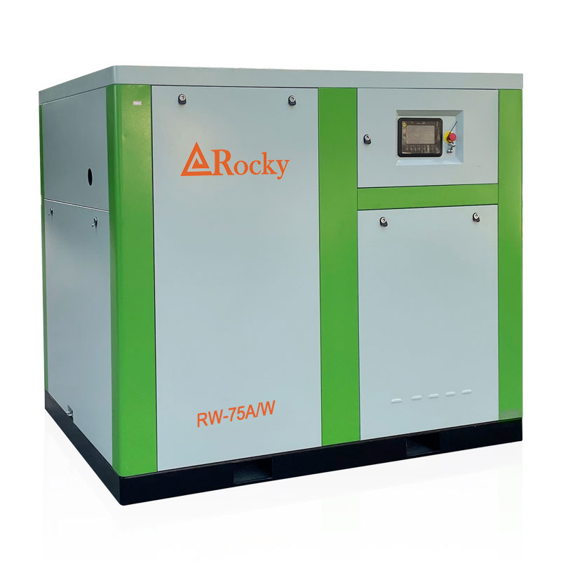 Heavy Duty 100HP 75kw Stationary Oil Free Air Compressor Durable Industrial Screw Compressor