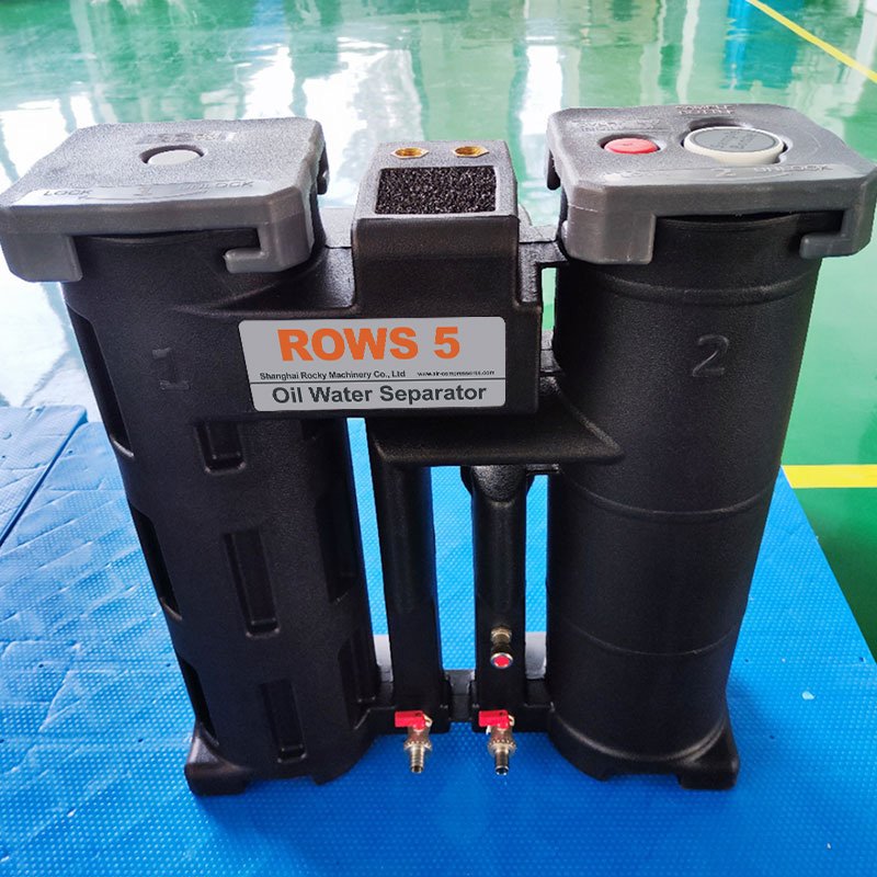 Oil-water separator and waste oil collector for 5 cubic meter air compressor