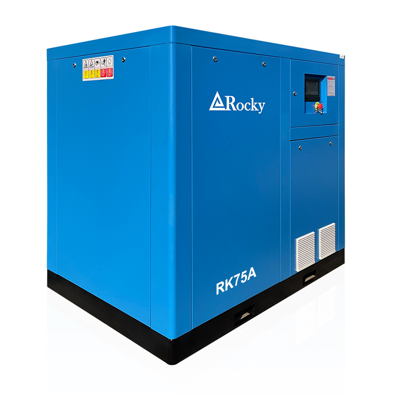 Fixed Speed 380V 50Hz 55kW 75hp 8 bar Rotary Screw Air Compressor
