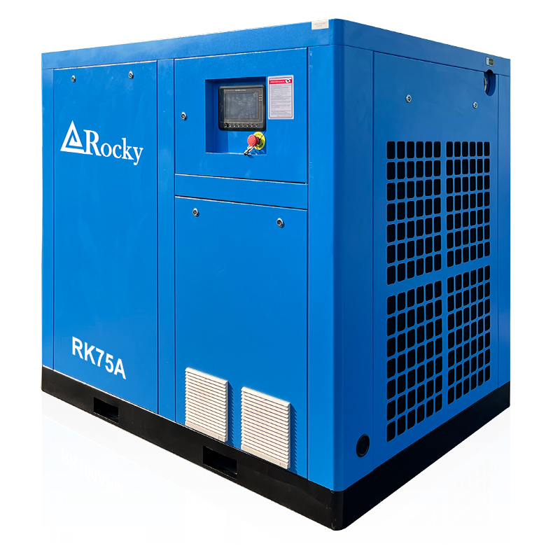 Fixed Speed 380V 50Hz 55kW 75hp 8 bar Rotary Screw Air Compressor