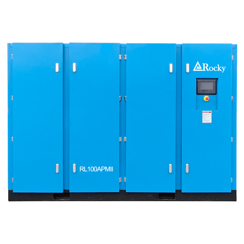  75 HP Two-Stage Screw Air Compressor PM VSD for Stable 5.5 bar for Textile Manufacturing