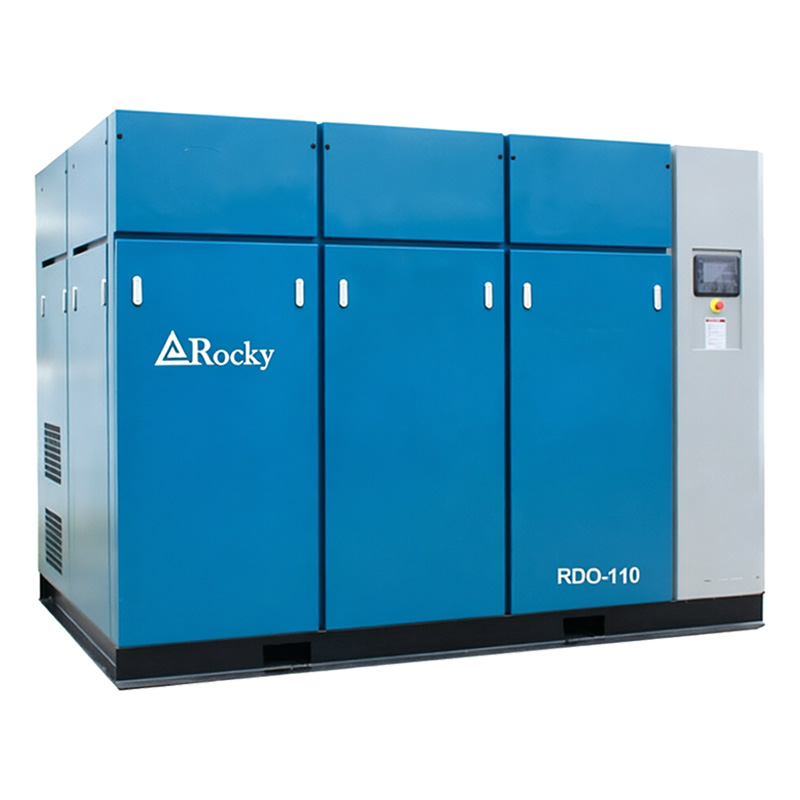 High Efficiency Stationary 110 kW 150 hp Silent 100% Dry Oil Free Air Compressor