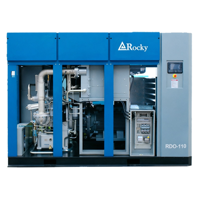 High Efficiency Stationary 110 kW 150 hp Silent 100% Dry Oil Free Air Compressor