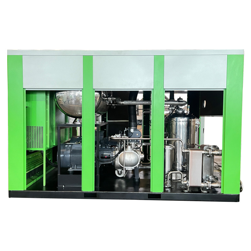 25~40 bar Oil-Free Water-Lubricated Rotary Screw Air Compressor for PET & Industry