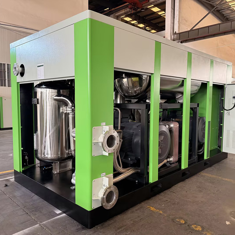332kW 25–40bar Variable Speed Water-Lubricated Oil-Free Screw Compressor  for PET Bottle Blowing Industry