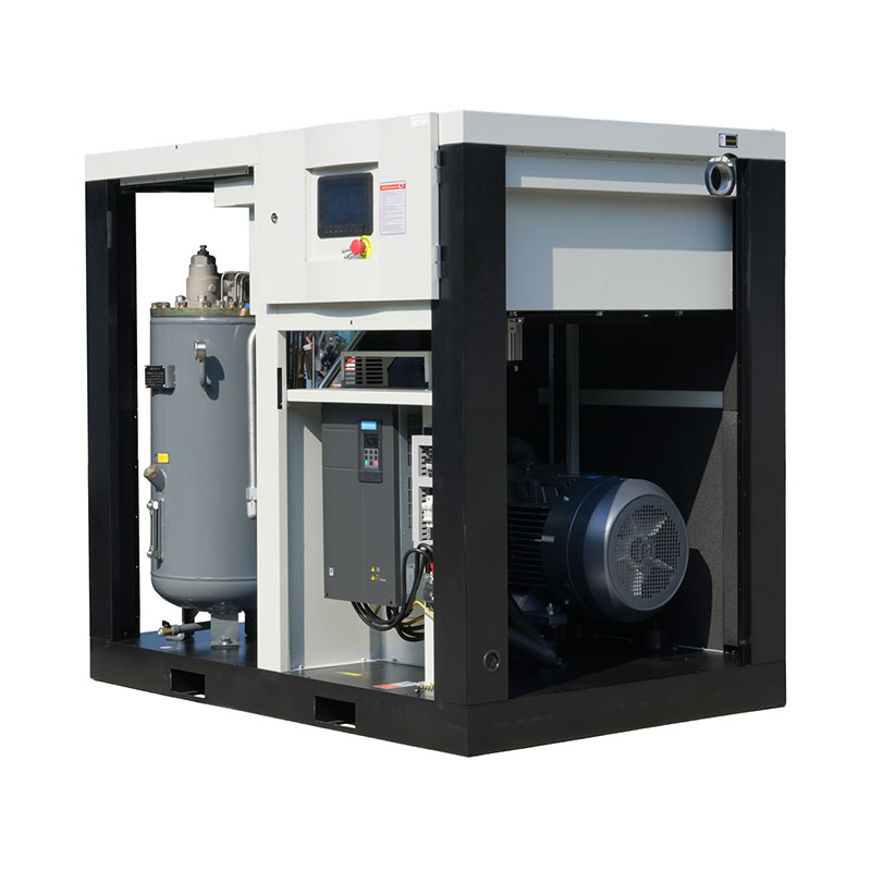 How do oil-free screw compressors ensure compressed air purity